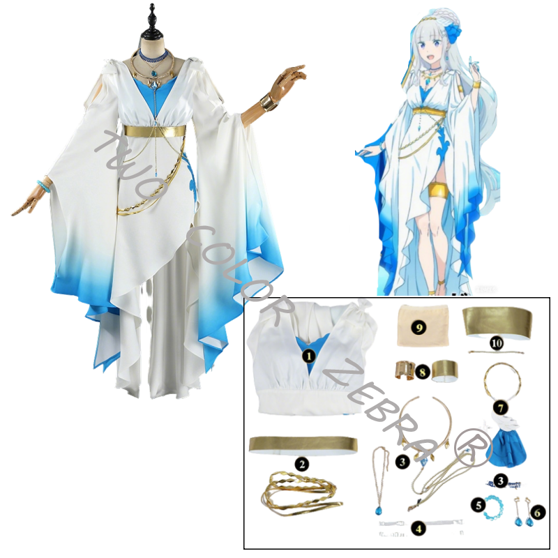 Disfraz de Cosplay de Emilia d - Japanese Lifestyle Japanese reseña y precio