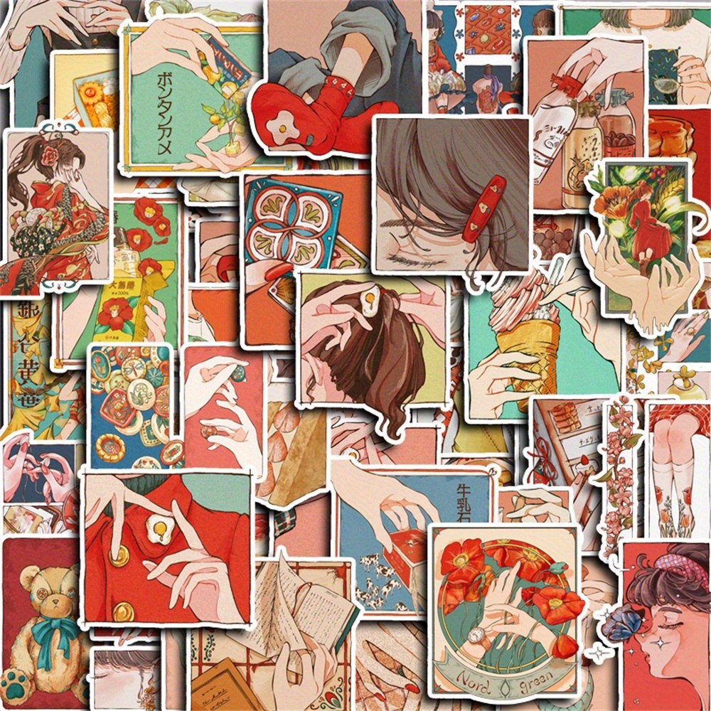 50 Pegatinas de Estilo Vintage - Japanese Lifestyle Japanese reseña y precio